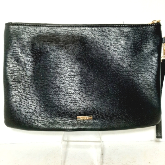 Stylish Snake Print Clutch with Red Accent.Embroidery and Sequin Accents - Picture 3 of 3